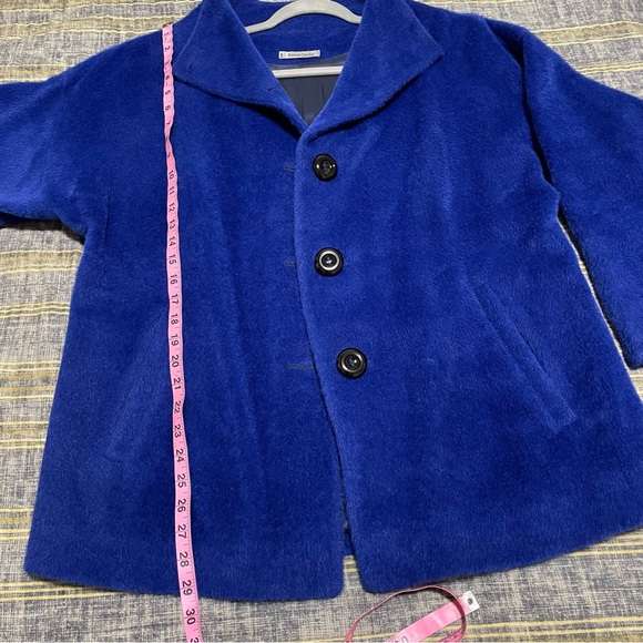 Teresa Tardia (Italy) Coat Wool Alpaka Pockets Button Size Large - Picture 9 of 12